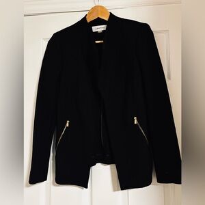 Calvin Klein Women's Black Blazer with Gold Accents Small fits